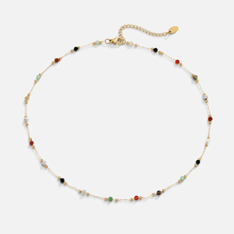Vioraia Lulu Beaded Stone Necklace