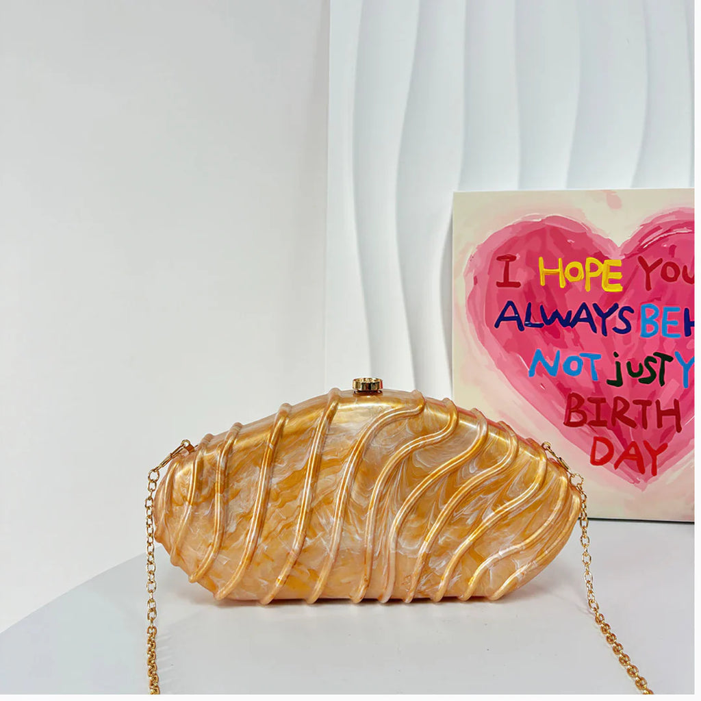 Vioraia Ravyn Shell Clutch Bag