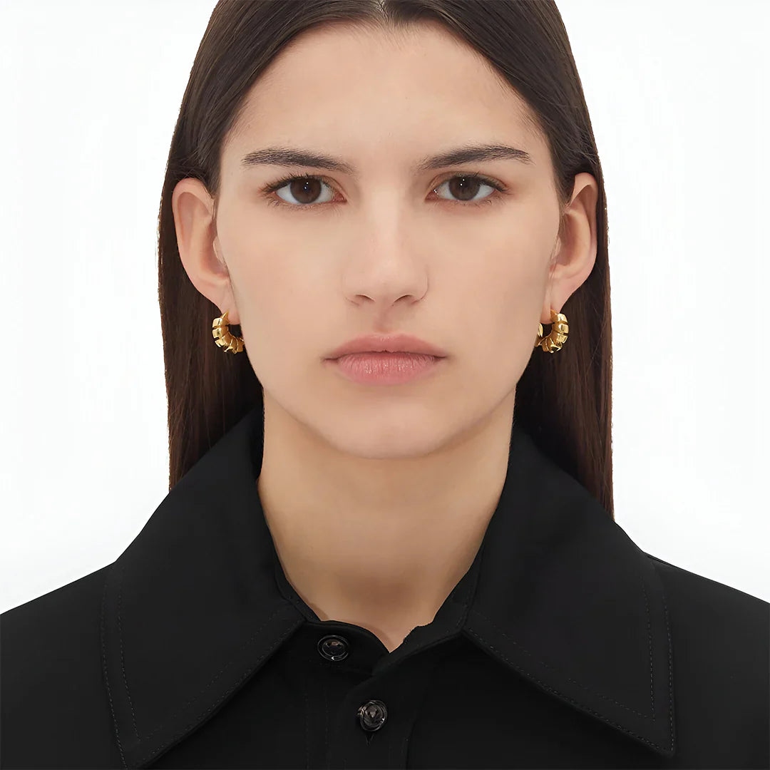 Vioraia Natalie Spiral Hoop Earrings
