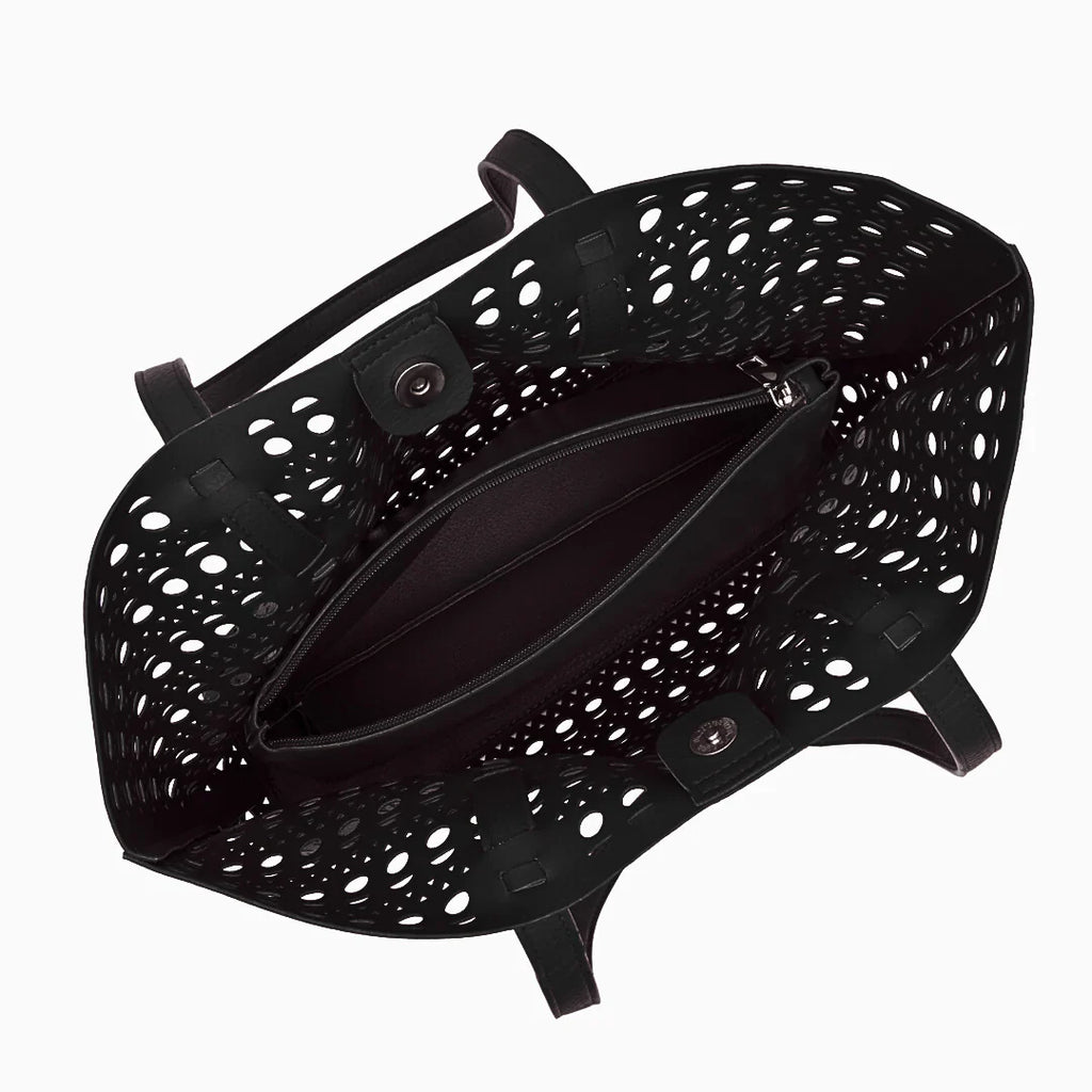 Vioraia Ayla Openwork Tote Bag