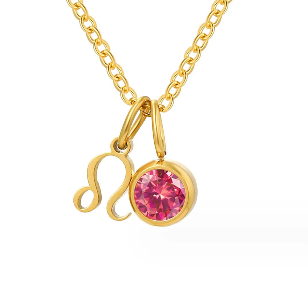 Vioraia Astria Zodiac Birthstone Necklace