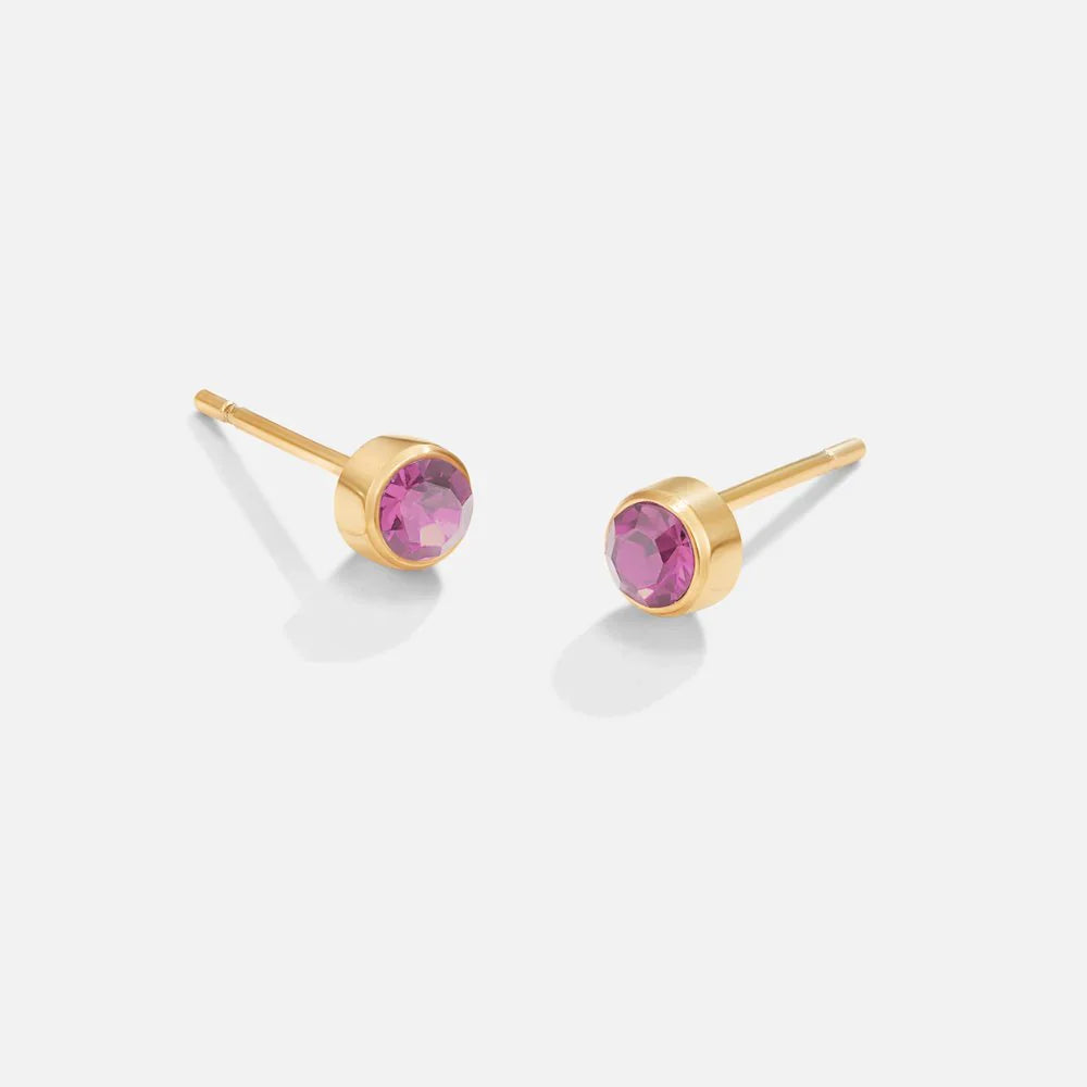 Vioraia Birthstone Stud Earrings