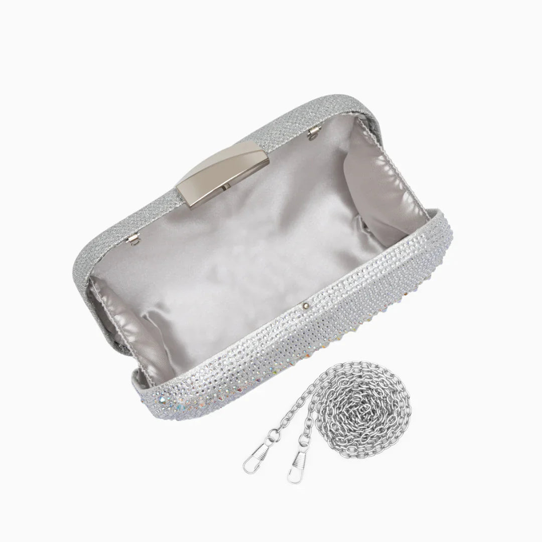 Vioraia Emerald Glitz Clutch Bag