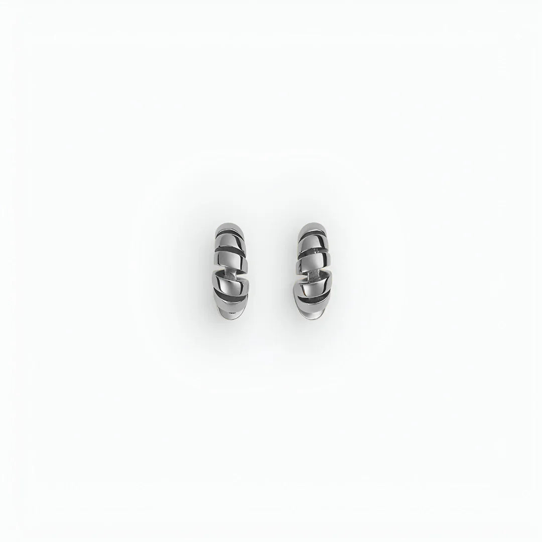Vioraia Natalie Spiral Hoop Earrings