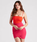 Spring Break Mood Color Block Mini Dress