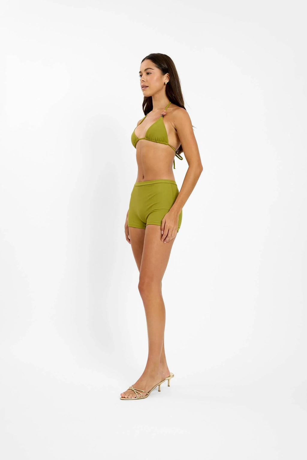 Triangle Top | Beaded Emerald