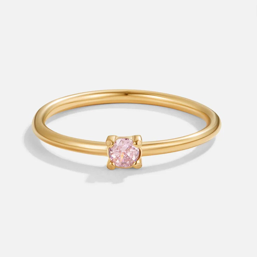 Vioraia Birthstone 18K Gold Rings