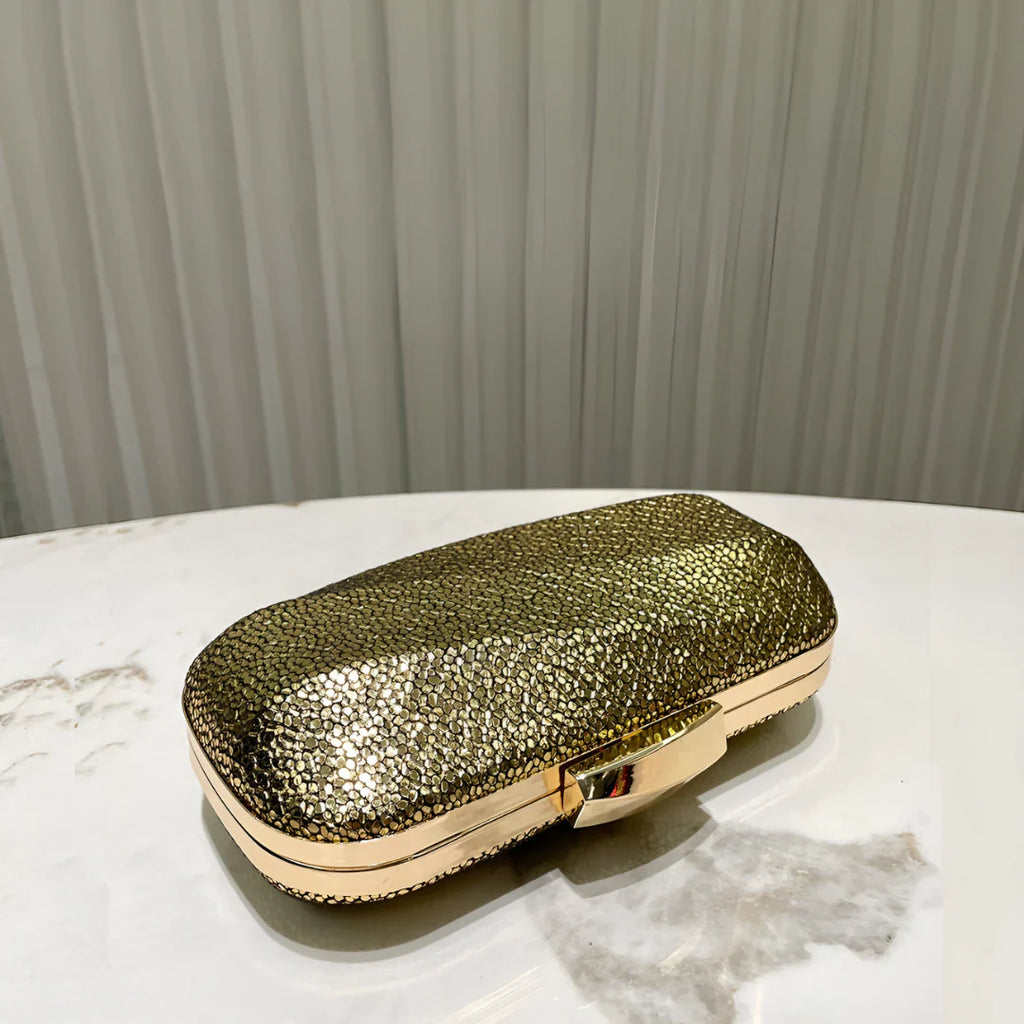Vioraia Aurum Crush Clutch Bag