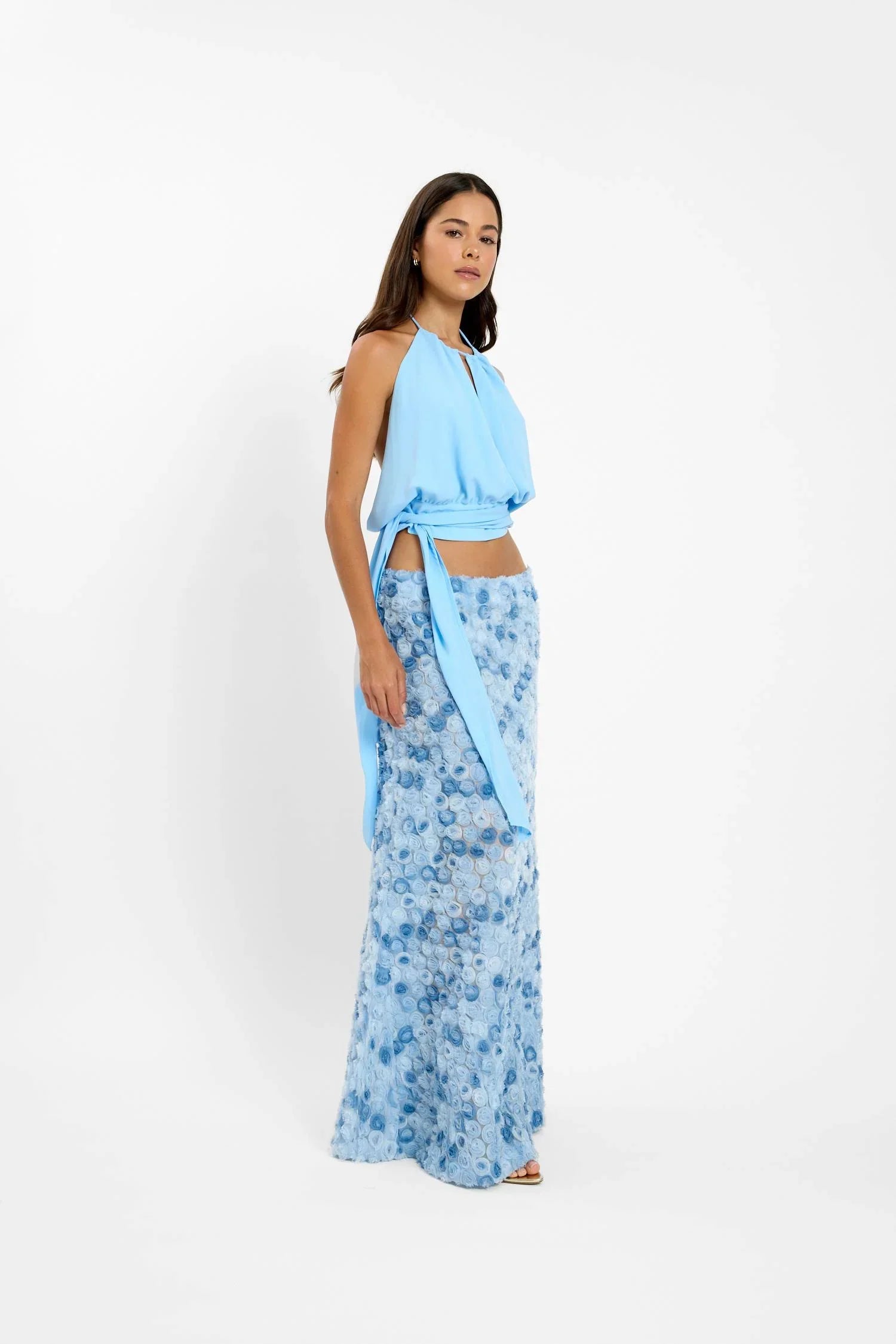 Pre-order: Floreat Maxi Skirt | Blue