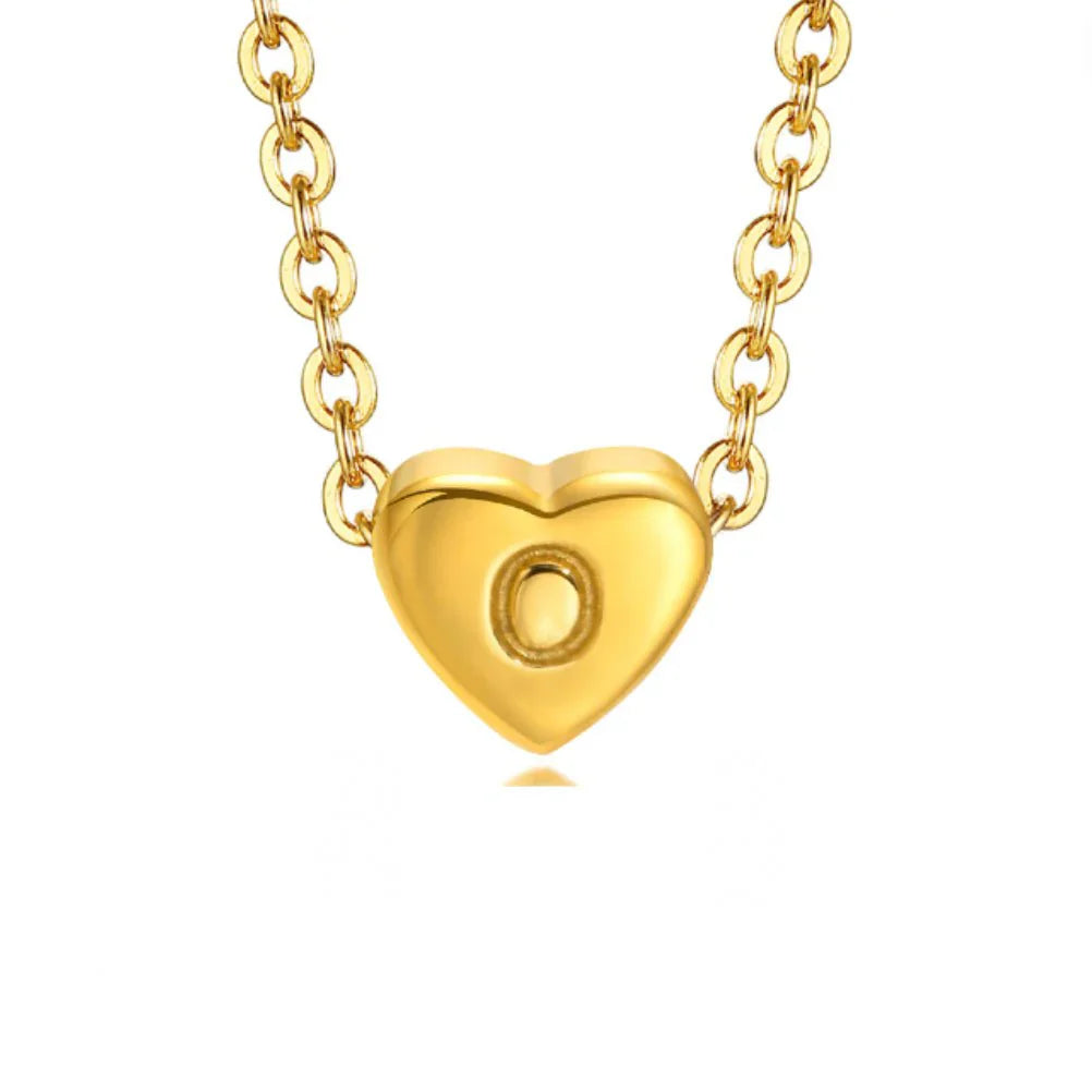 Vioraia Letter Heart Necklace