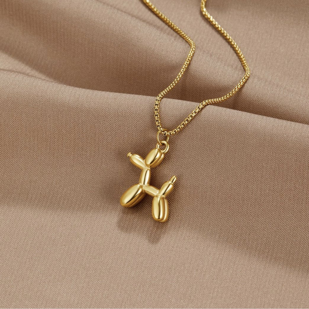Vioraia Gold Balloon Animal Necklace