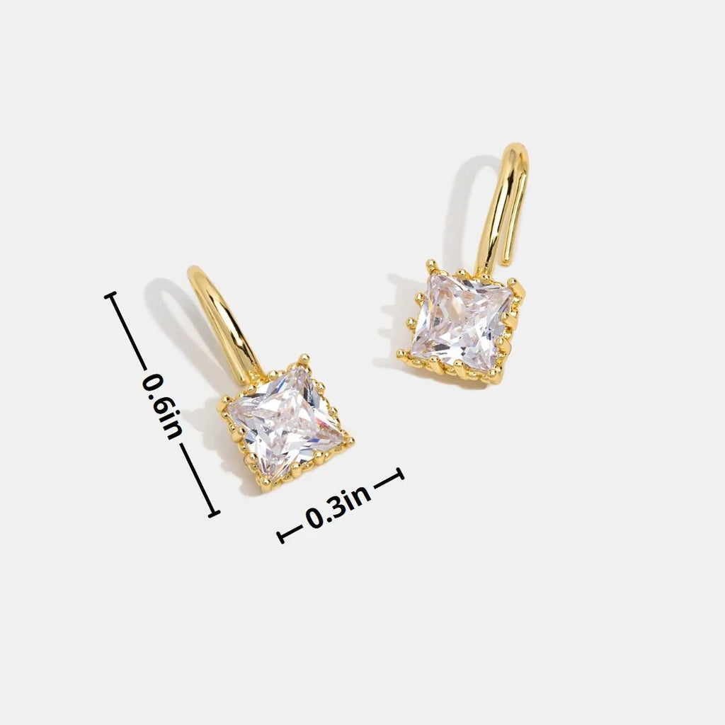 Vioraia Piper Crystal Drop Earrings