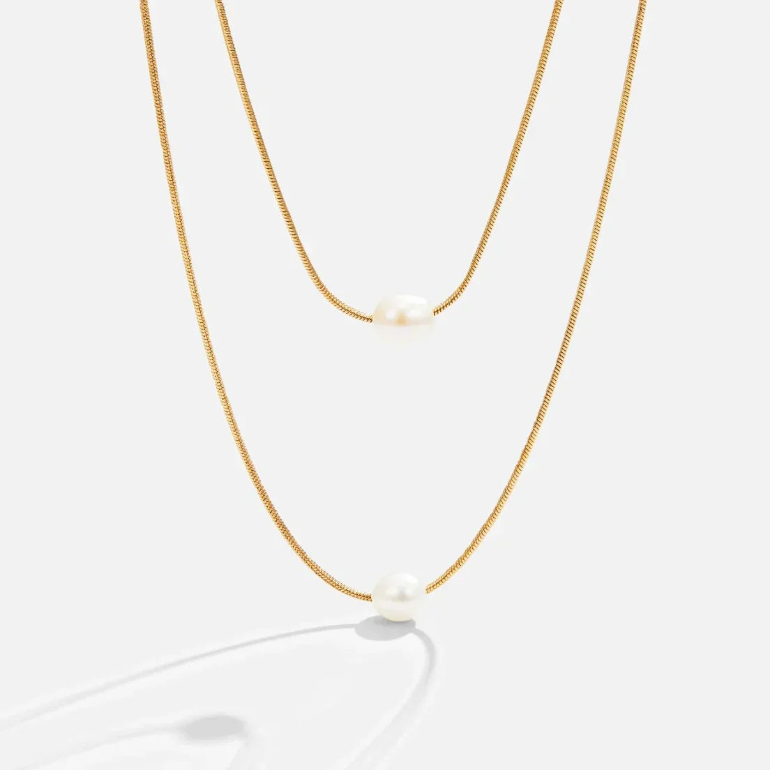 Vioraia Layered Freshwater Pearl Necklace