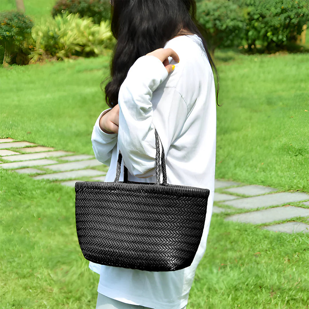 Vioraia Brie Woven Handbag