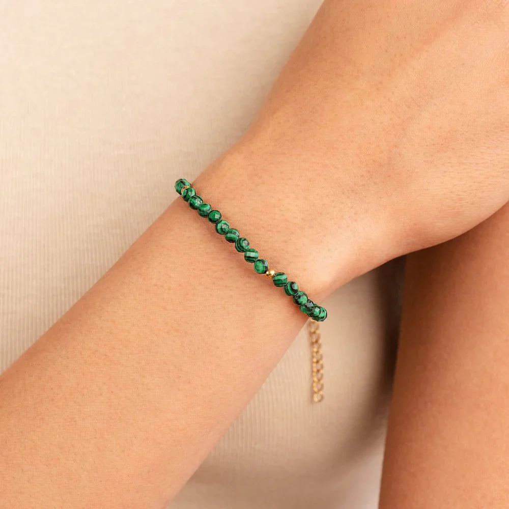 Vioraia Emerald Green Beaded Bracelet