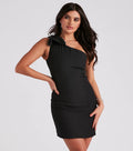 Josephine Bow Rhinestone Mini Dress