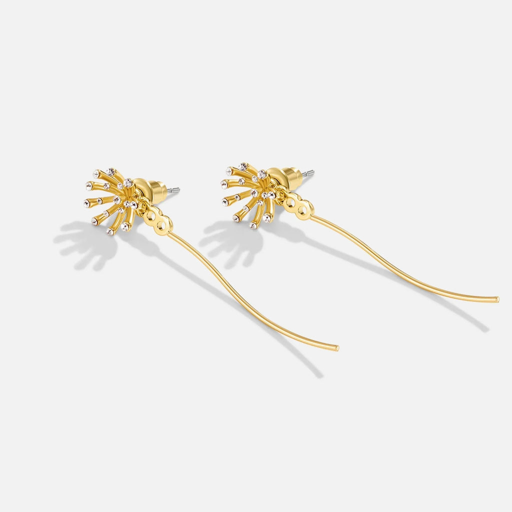 Vioraia Make A Wish Dandelion 18K Gold Earrings