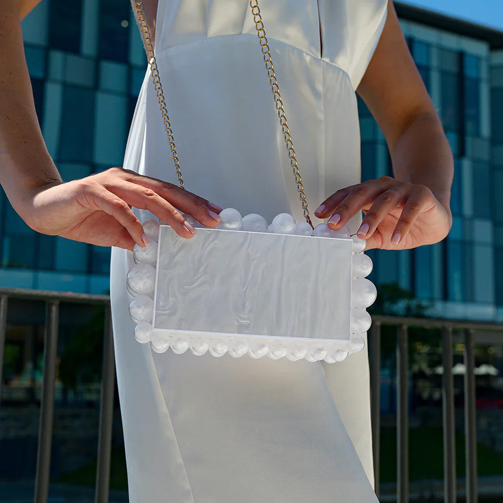 Vioraia (CS) Acrylic Cloud Clutch Bag