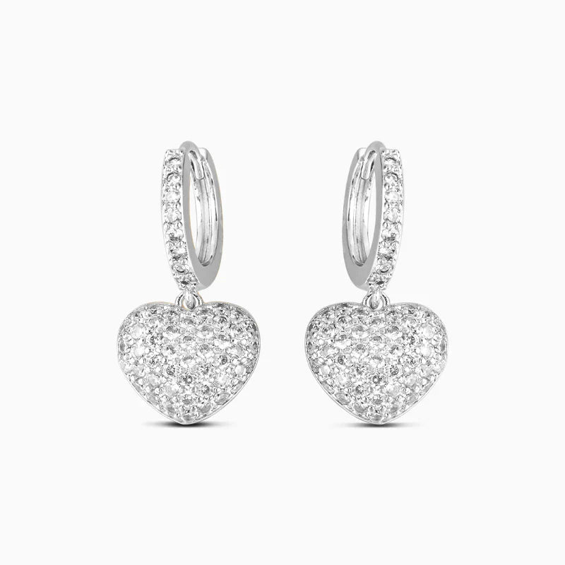 Vioraia The Hills Heart Pendant Earrings