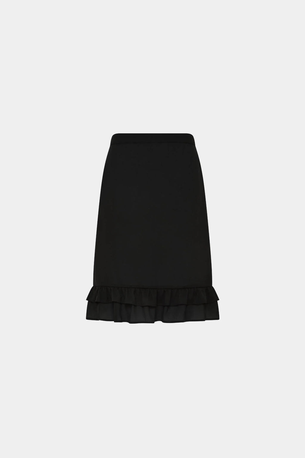 Frill Midi Skirt | Black