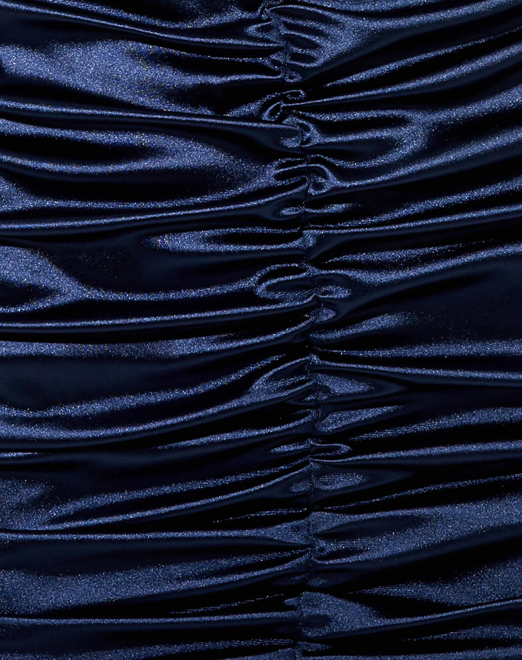 Amilia Mini Dress in Satin Spandex Inky Blue