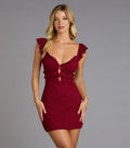 Sweet And Sultry Lace Mini Dress