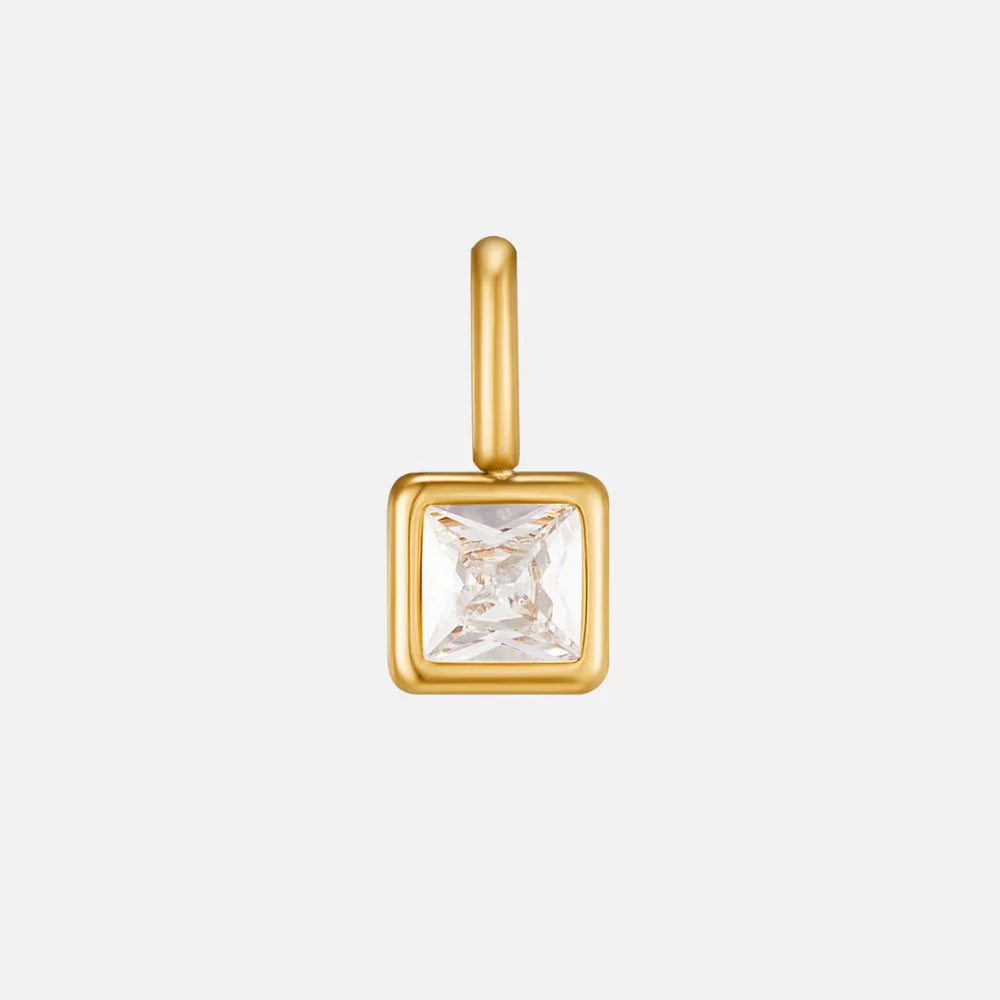 Vioraia Square Pendant Birthstone Necklace