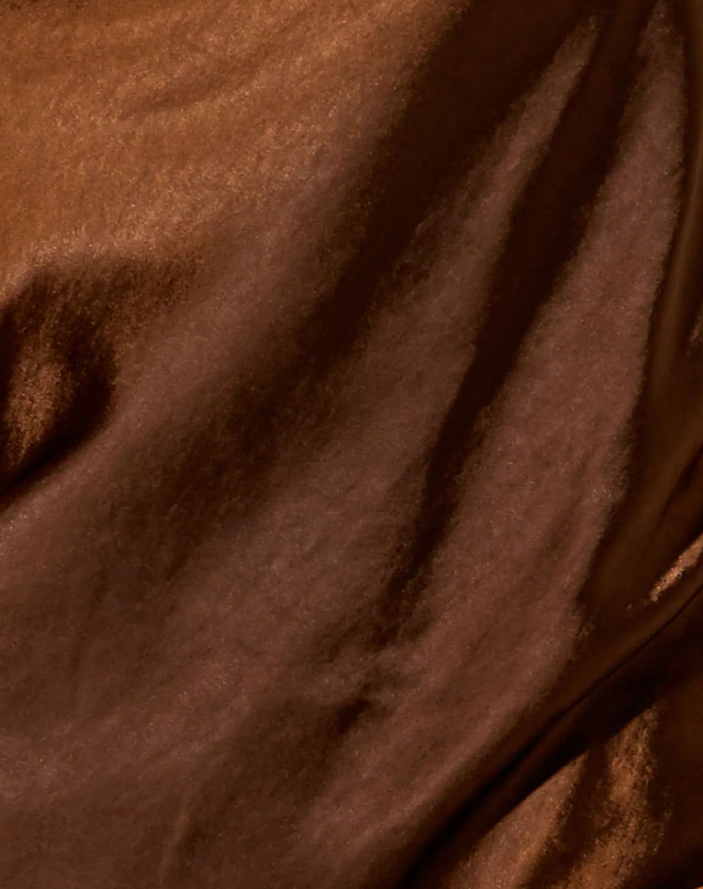 Palila Mini Dress in Satin Rich Brown