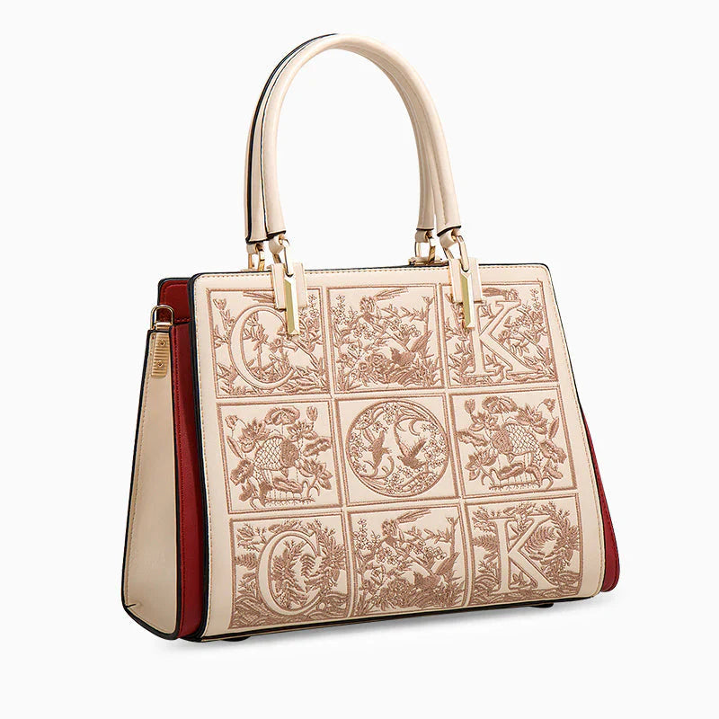 Vioraia Havilah Embroidery Medium Tote Bag