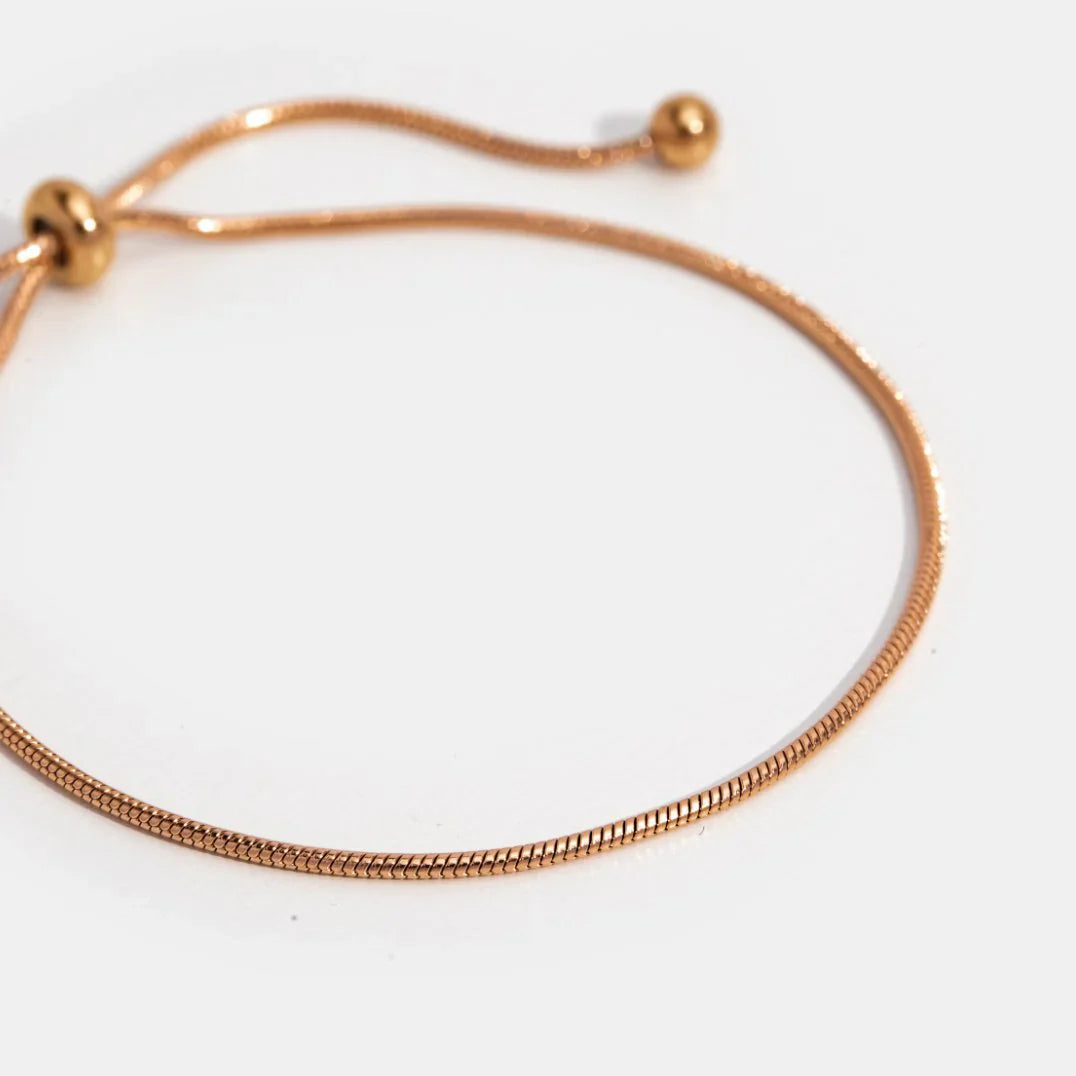 Vioraia Madison Rose Gold Chain Bracelet
