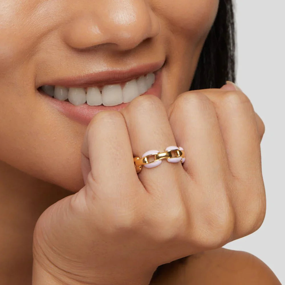 Vioraia Pink Reya Chain Ring