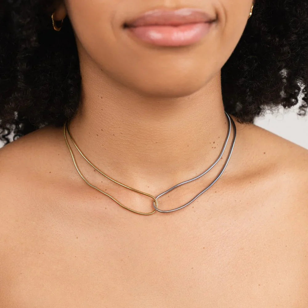 Vioraia Mari Gold & Silver Necklace