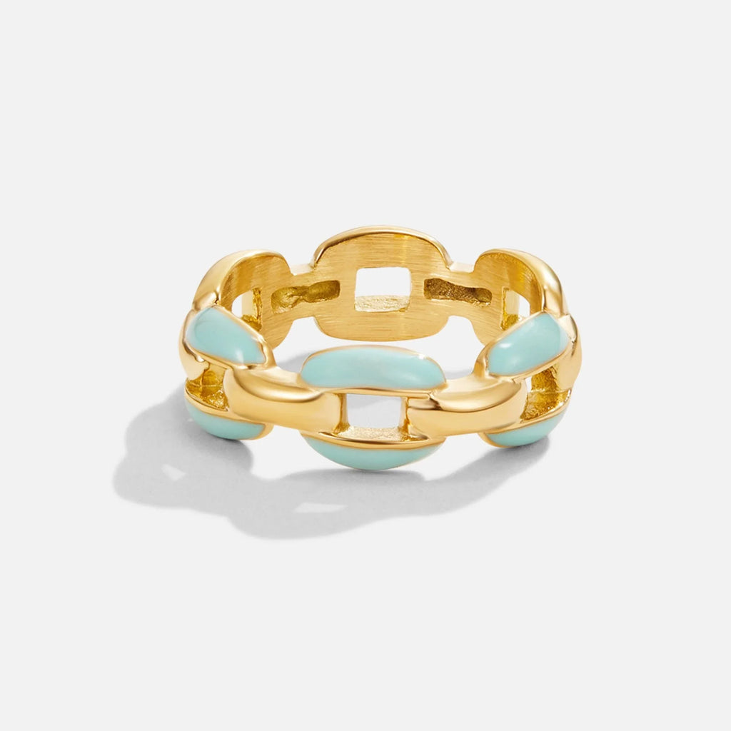 Vioraia Blue Reya Chain Ring