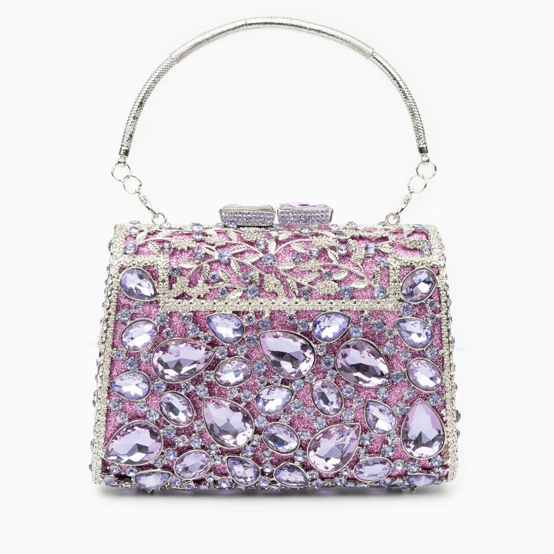 Vioraia Tiffany Crystals Clutch Bag