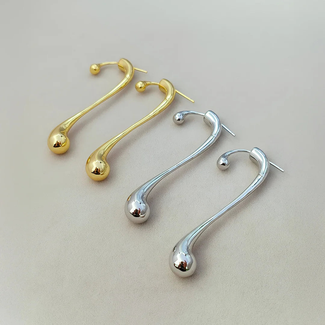 Vioraia Camille Elongated Drop Earrings