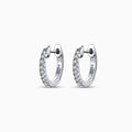 Vioraia Sparkling Huggie Earrings