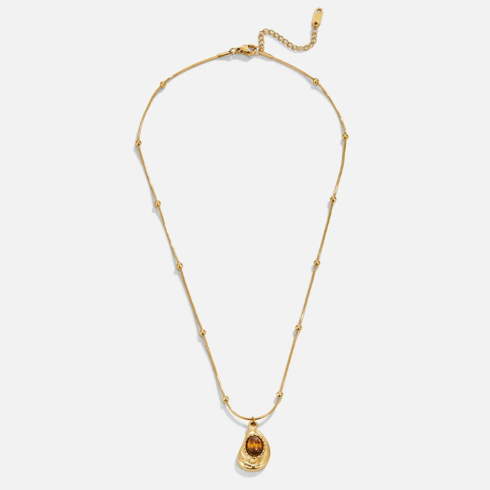 Vioraia Tiger Stone Pendant Necklace