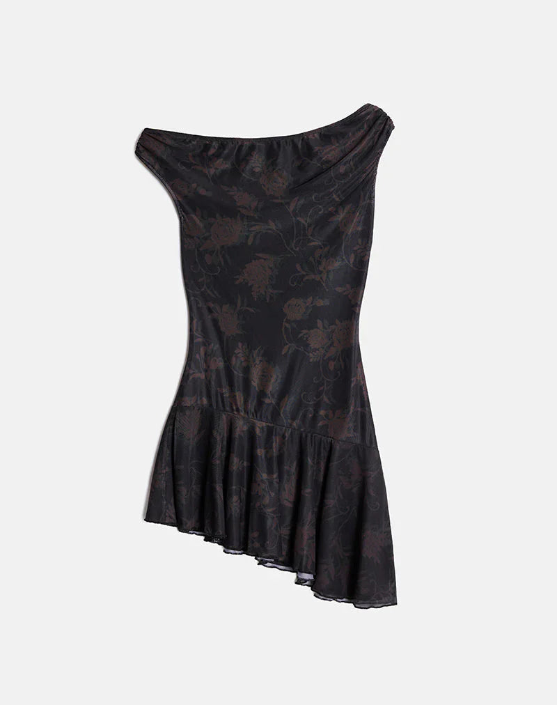 Tohari Mini Dress in Dynamic Rose
