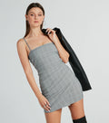 Classic In Plaid Pleated Mini Dress