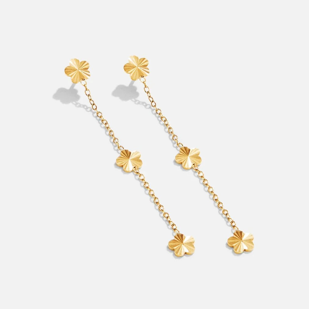 Vioraia Flower Power Petal Drop Earrings