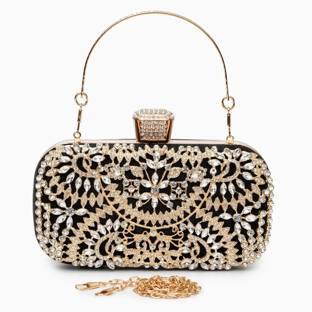 Vioraia Luxurious Flower Clutch Bag