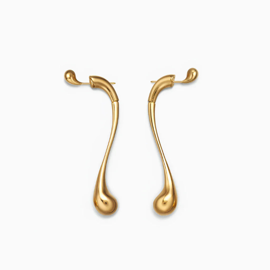 Vioraia Camille Elongated Drop Earrings
