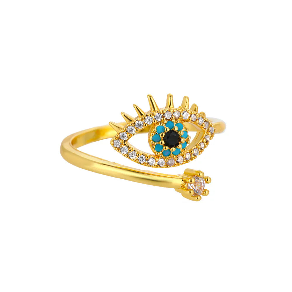 Vioraia Blue Evil Eye Ring