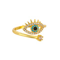 Vioraia Blue Evil Eye Ring