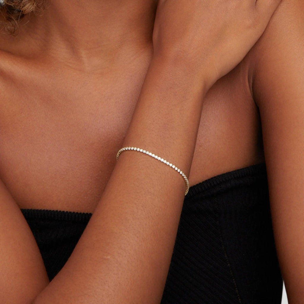 Vioraia Cordelia Silver Tennis Bracelet