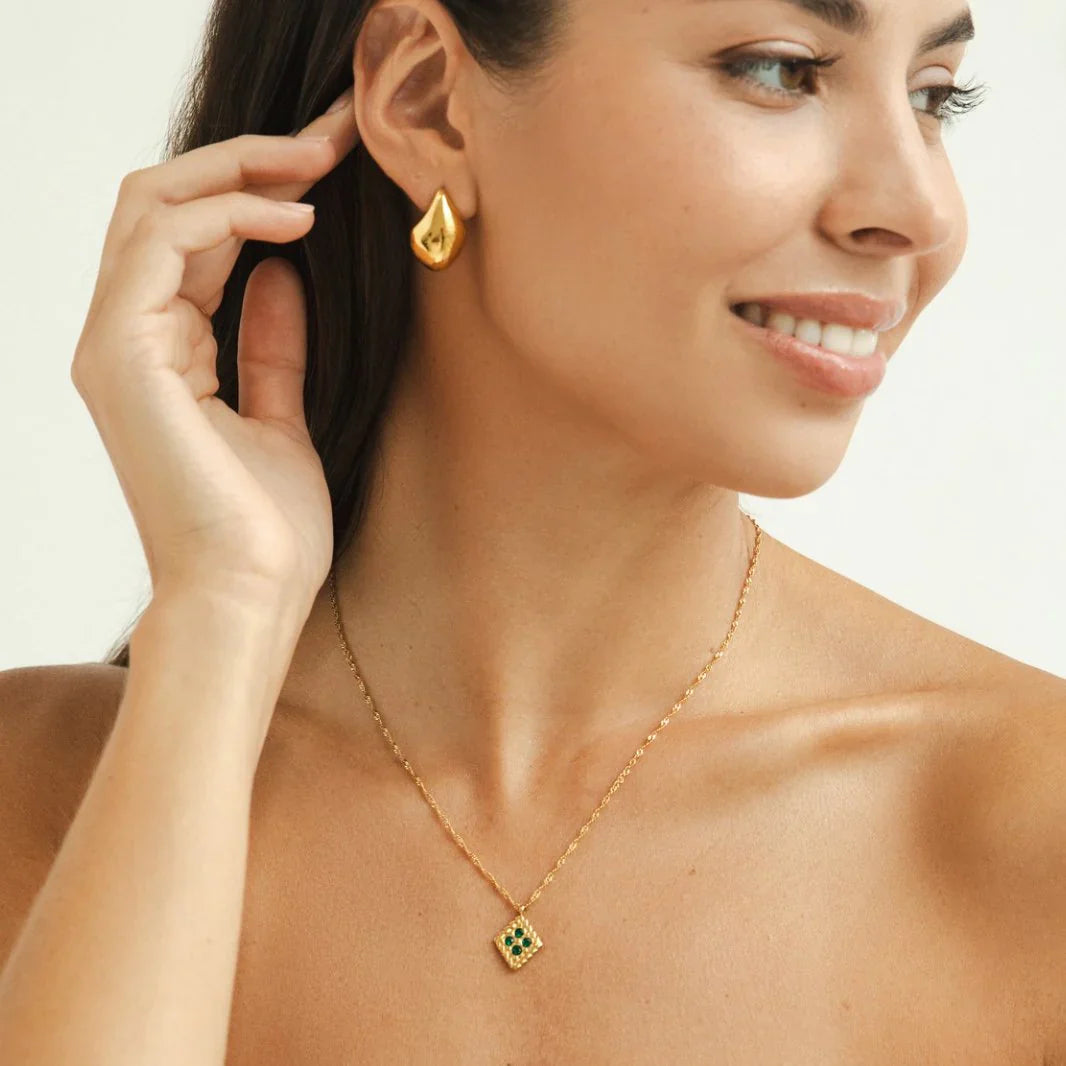 Vioraia Lana Curved Hoop Earrings