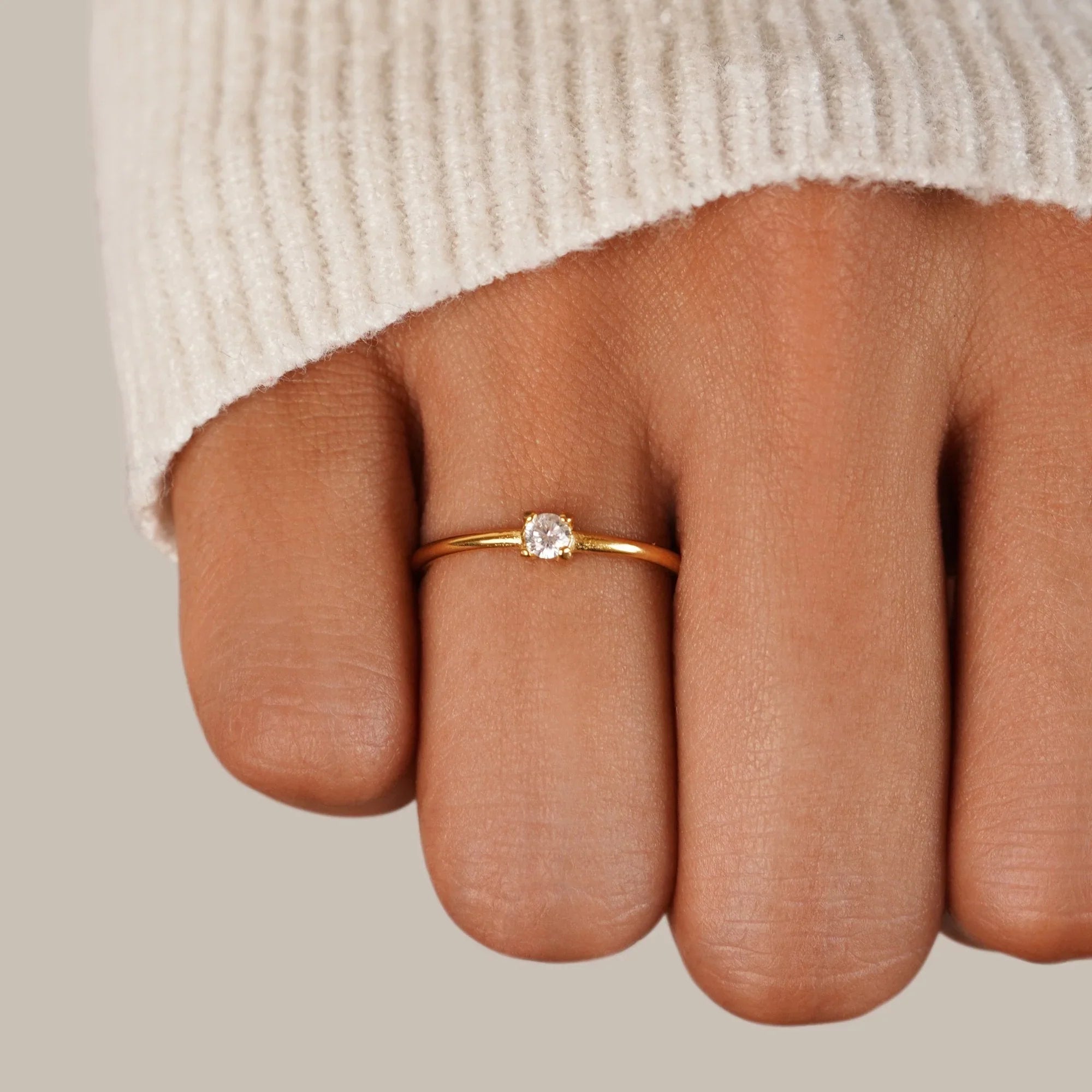 Vioraia Birthstone 18K Gold Rings