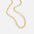 Vioraia 18K Gold Paperclip Charm Necklace