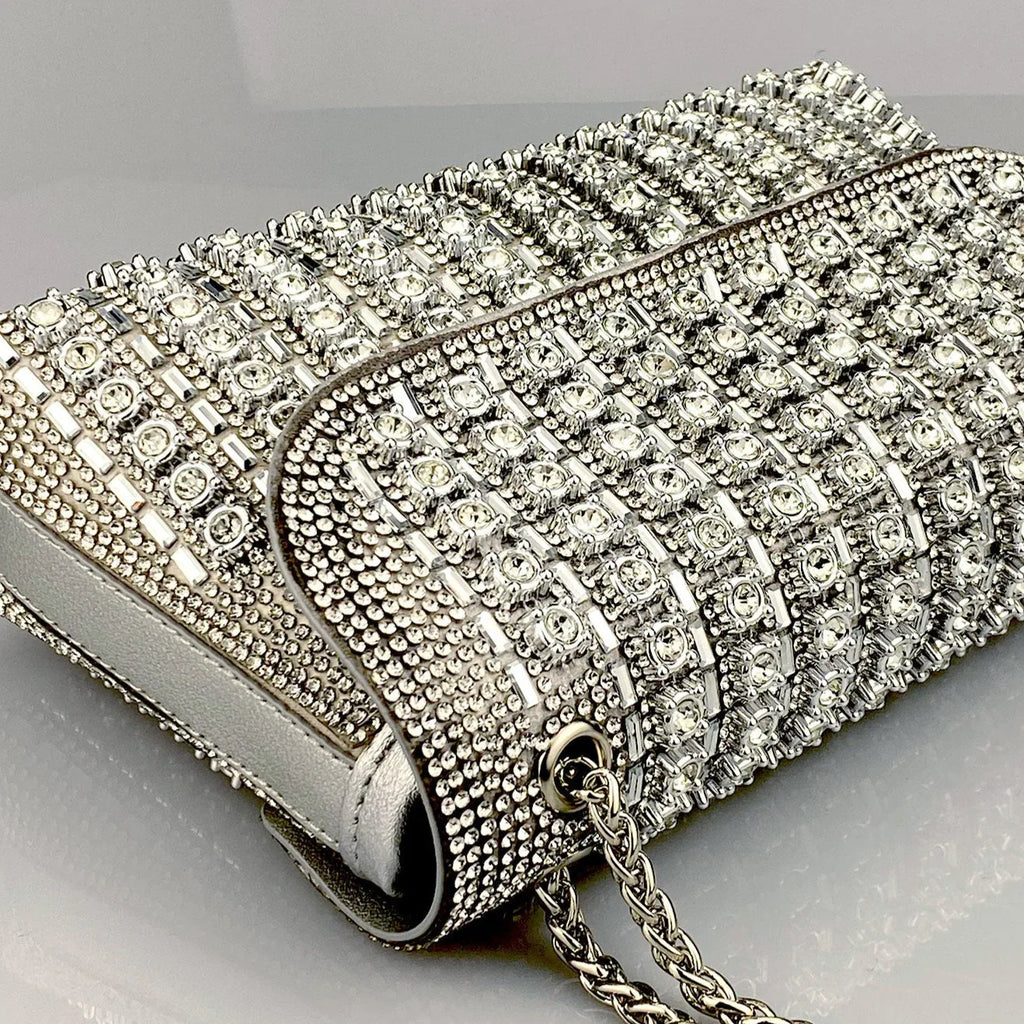 Vioraia Chantal Diamond Clutch Bag