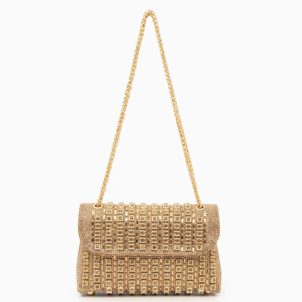 Vioraia Chantal Diamond Clutch Bag